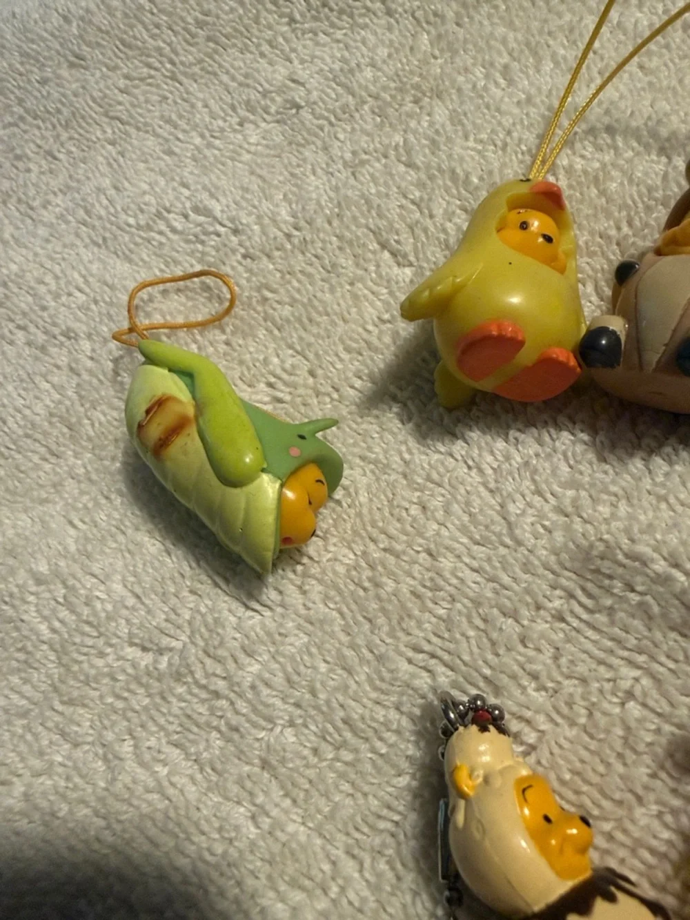 Cute Assorted Animal Character Phone Charms - Yellow Accents